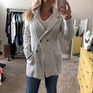 Lucky Brand Double-Breasted Sweater Coat size M